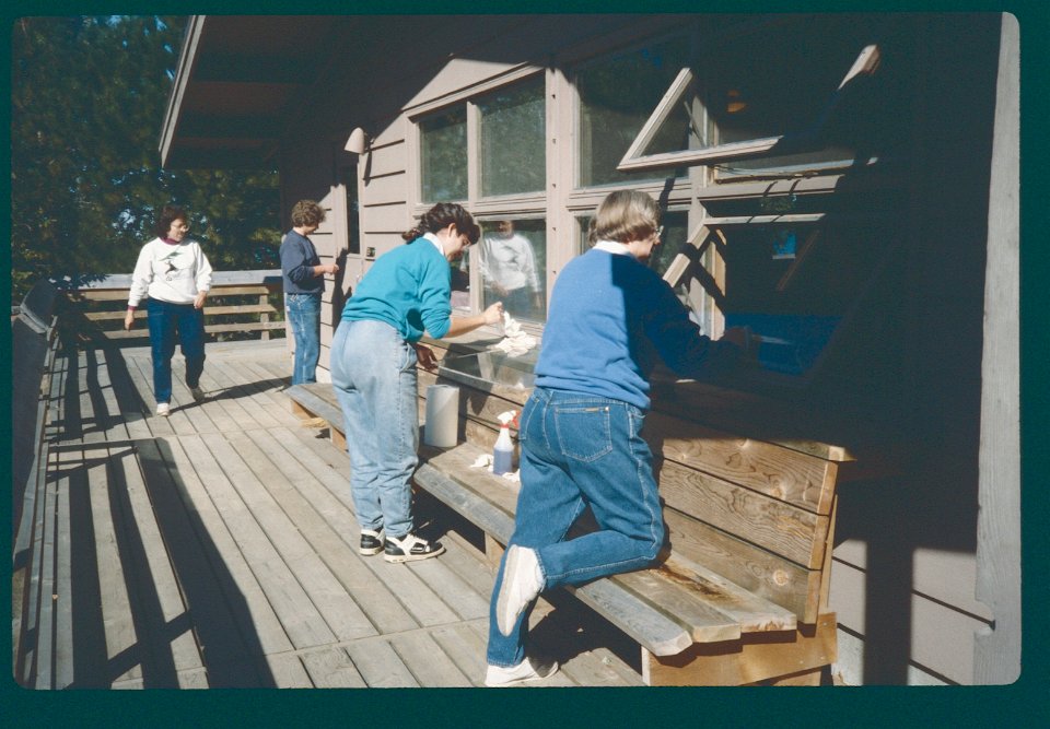 Work Group 1991 - dining hall windows